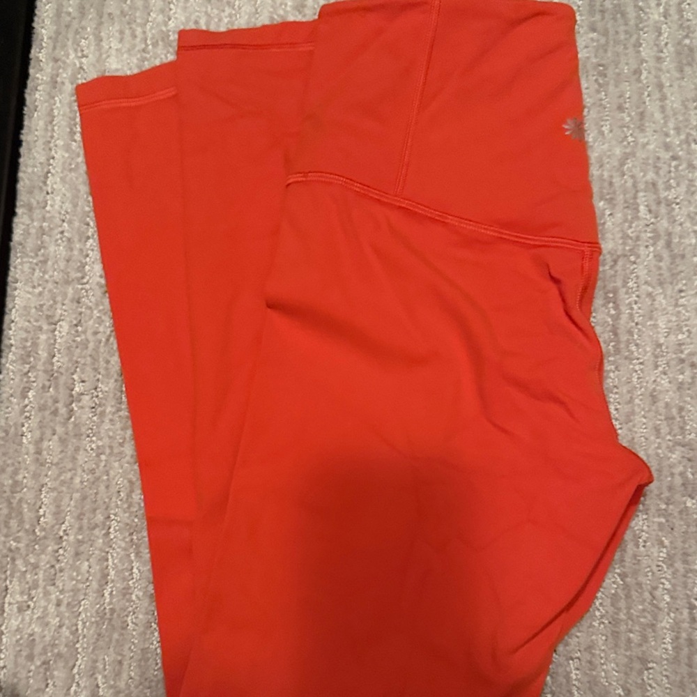 Athleta Orange Ultra High-Rise Leggings small petite